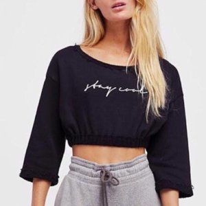 Free People Movement Stay Cool Cropped Sweatshirt